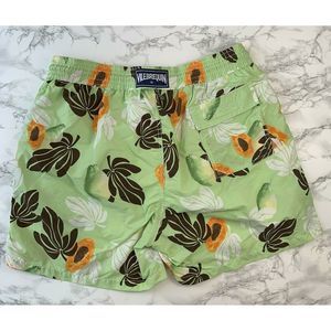 Vilebrequin Green Floral Papaya Swim Trunks XXL